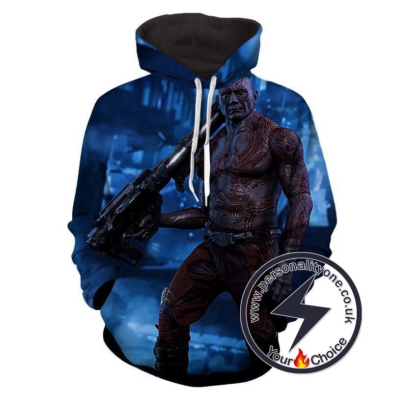 Drax the Destroyer 3D-Guardian Of Galaxy Hoodies